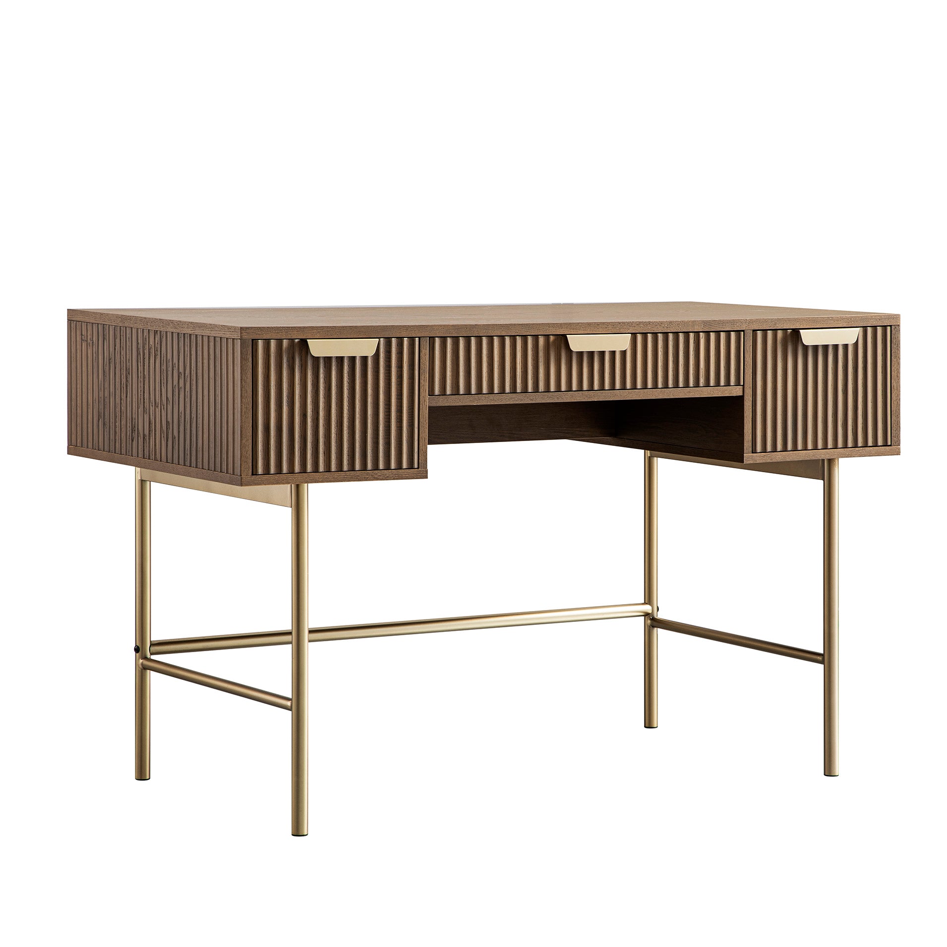Richmond Ridged Dressing Table, Dark Ash - Image 8