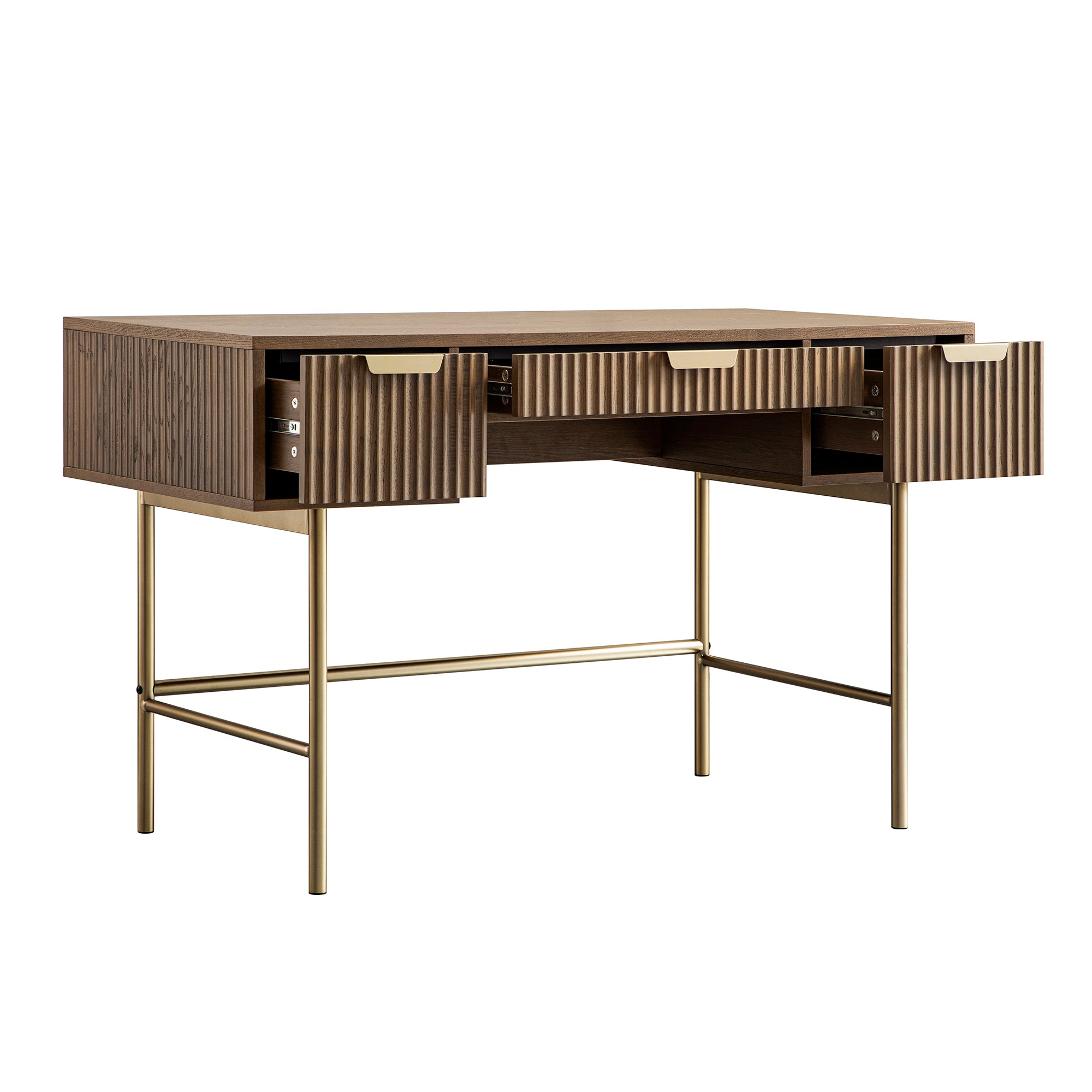 Richmond Ridged Dressing Table, Dark Ash - Image 10