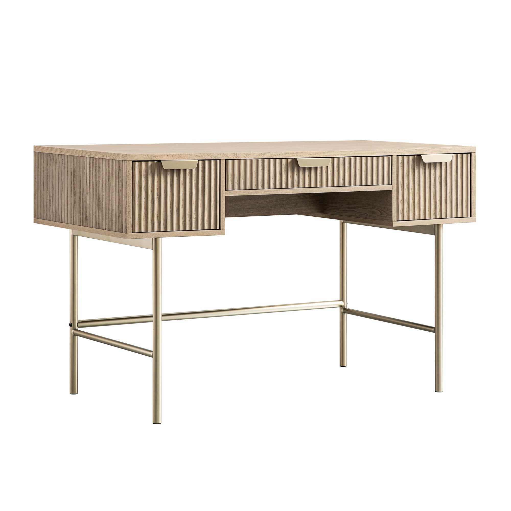 Richmond Ridged Dressing Table, Light Ash - Image 9