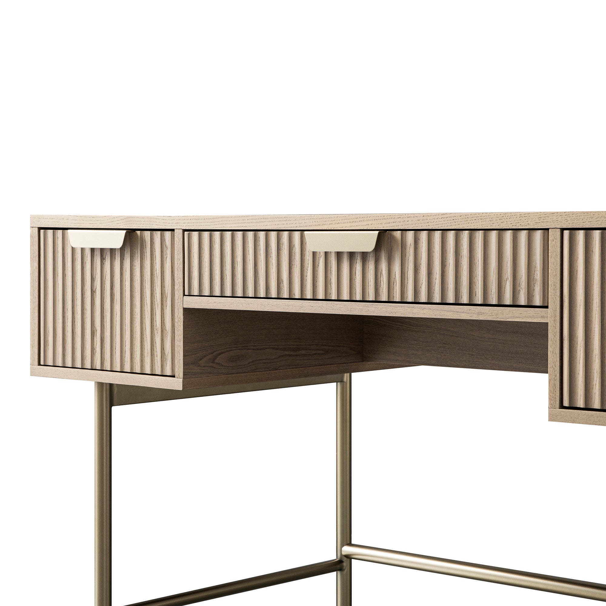 Richmond Ridged Dressing Table, Light Ash - Image 17