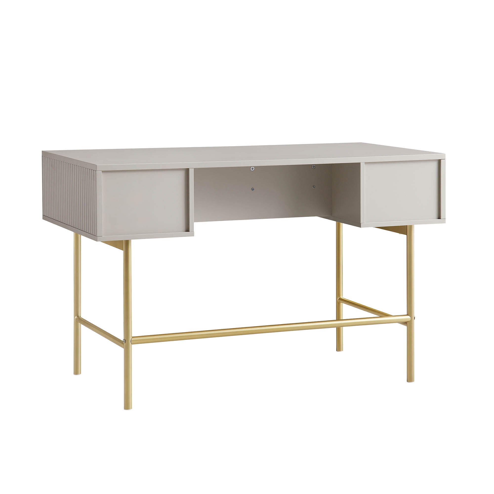 Richmond Ridged Dressing Table, Matte Taupe - Image 10