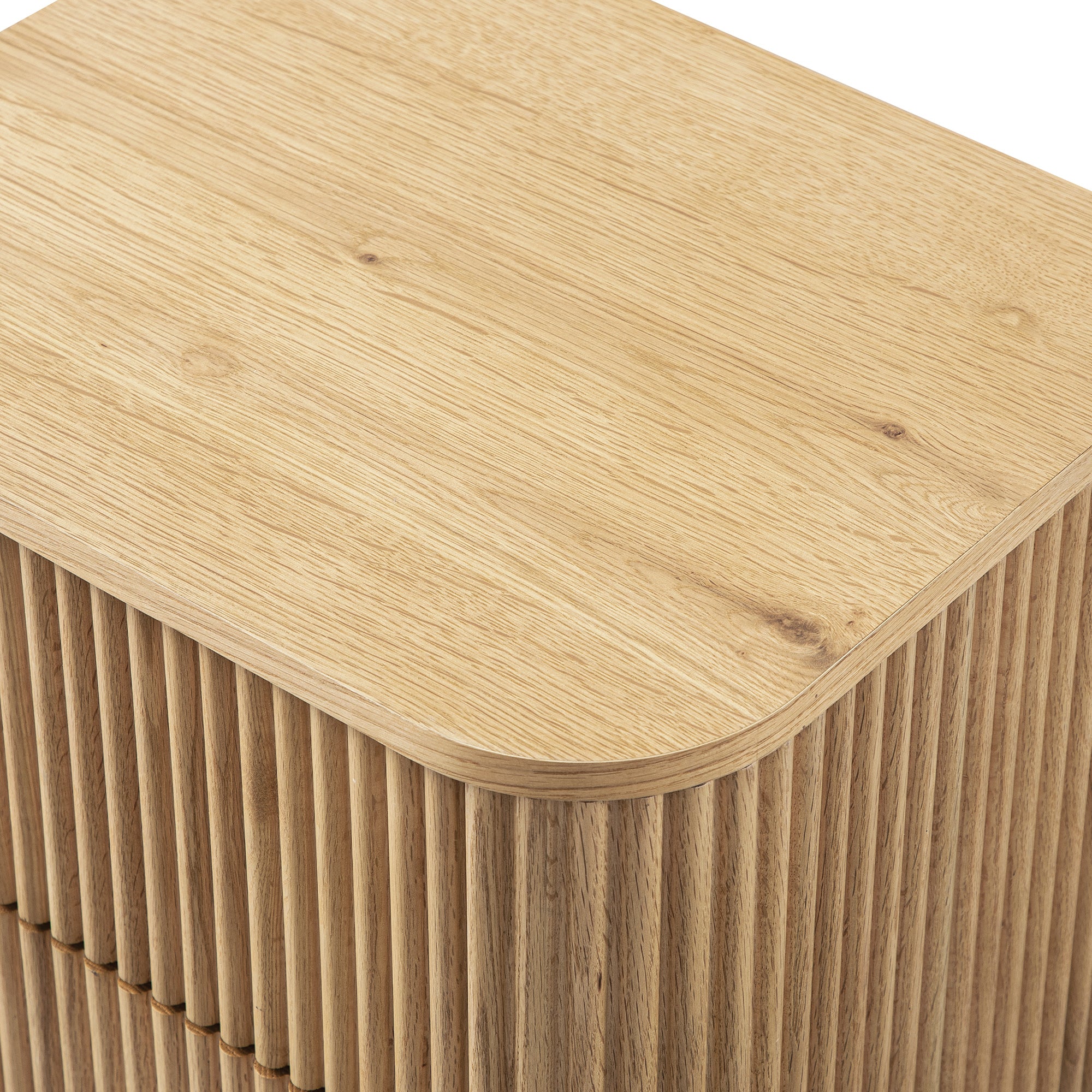 Maru 2-Drawer Bedside Table, Oak - Image 14