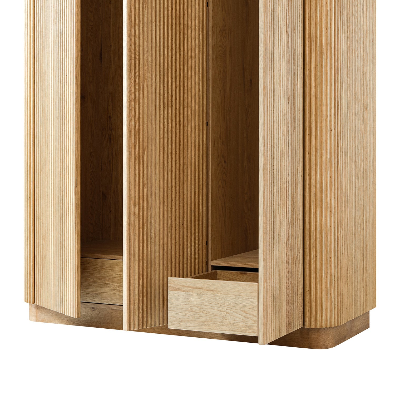 Maru Triple Wardrobe, Oak - Image 15