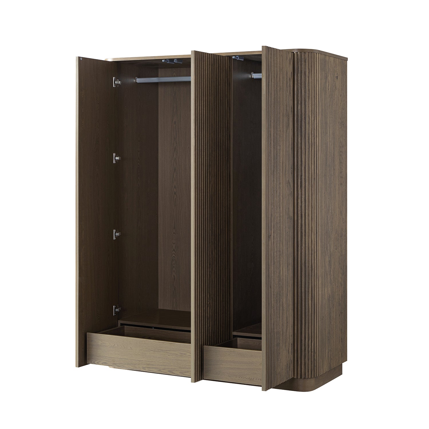 Maru Triple Wardrobe, Silver Oak - Image 11