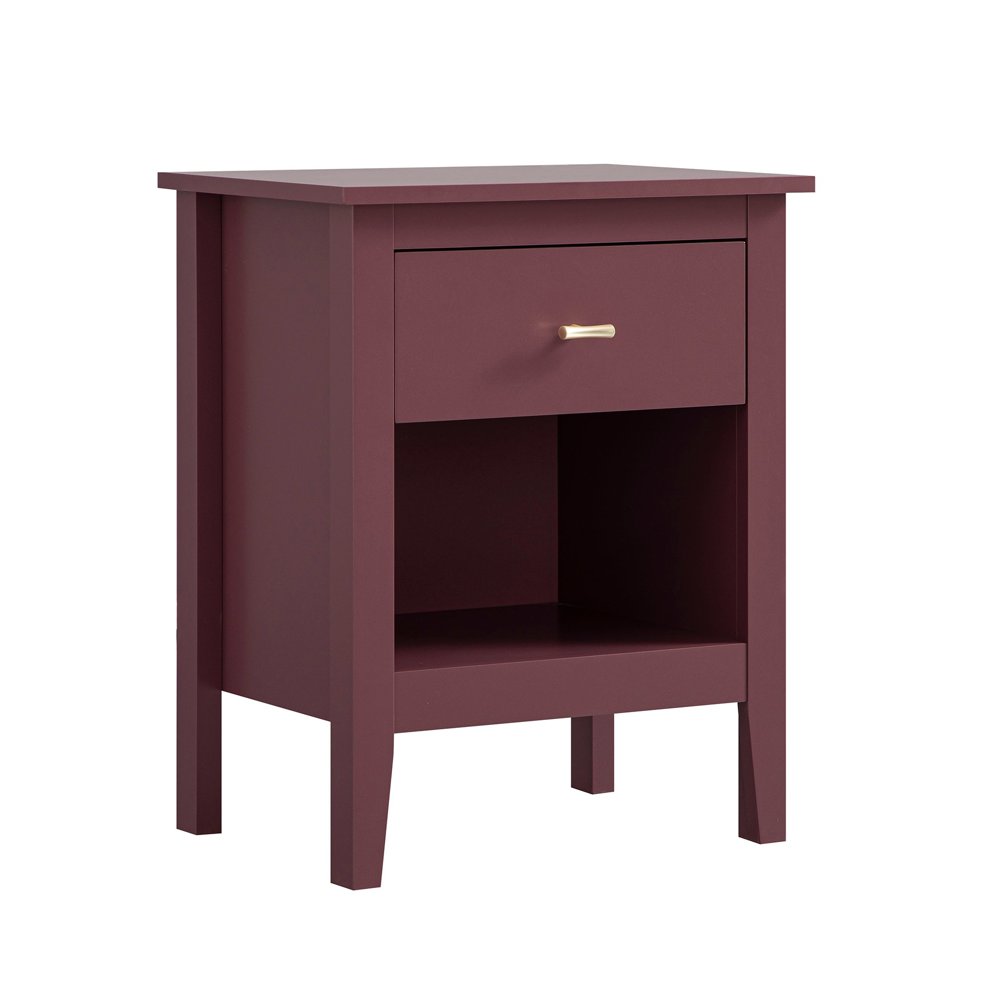 Oakham 1-Drawer Bedside Table, Wild Cherry - Image 7