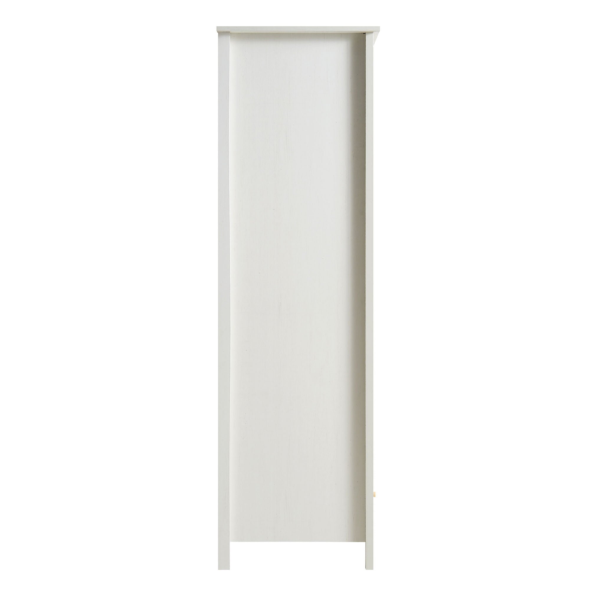 Frances Rattan Double Wardrobe with 1 Drawer, White - Image 8