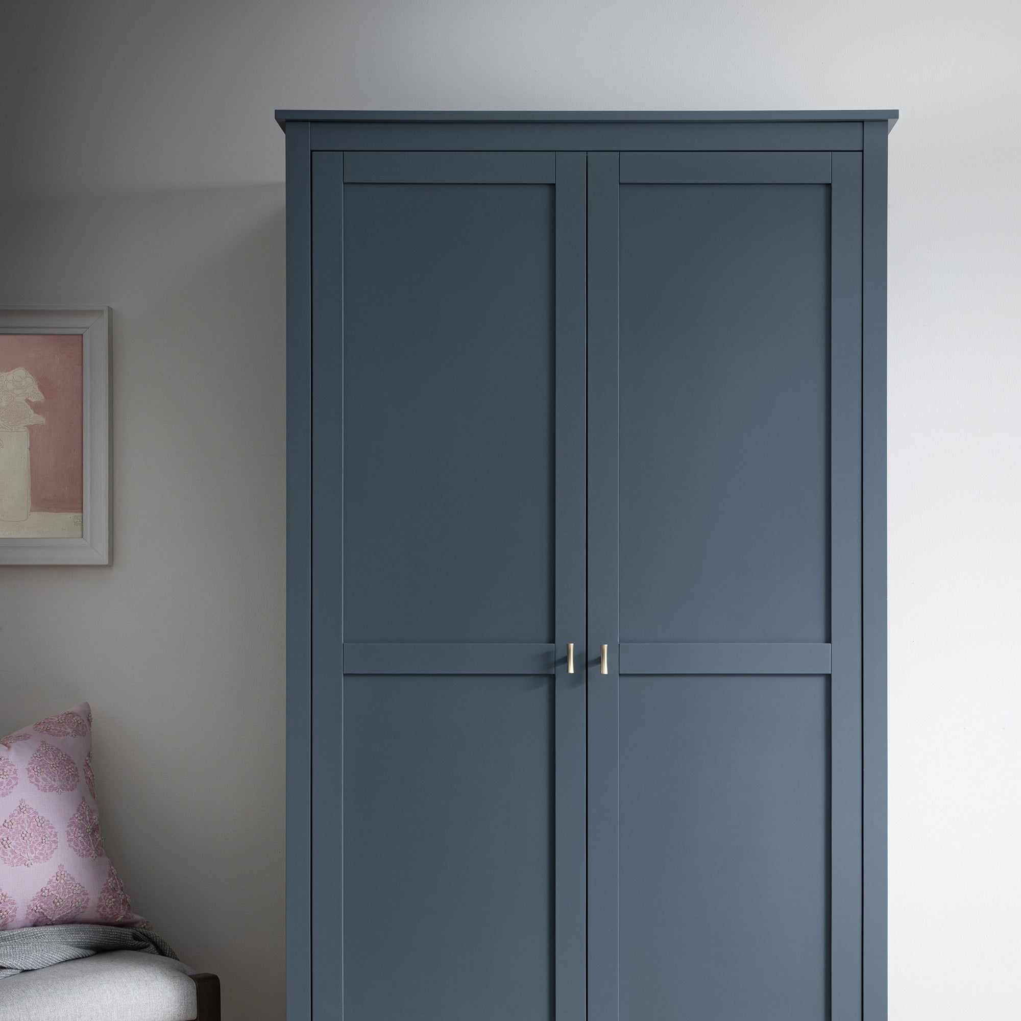 Oakham Double Wardrobe, Stormy Blue - Image 5