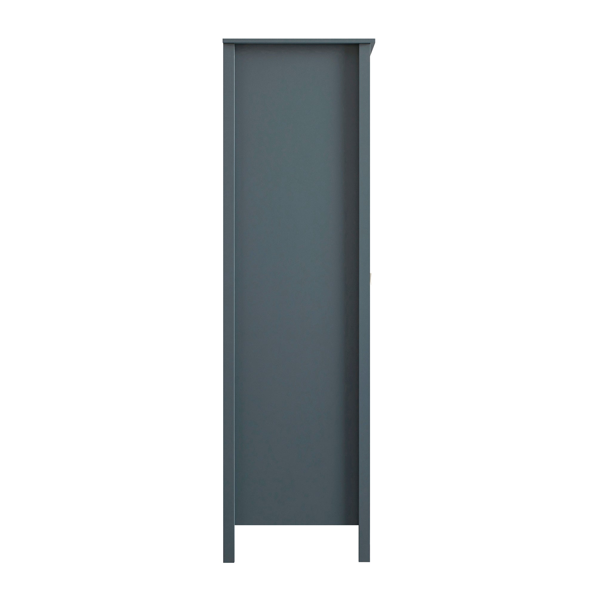 Oakham Mirrored Double Wardrobe, Stormy Blue - Image 12