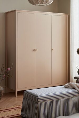 Oakham Triple Wardrobe, Nude Pink