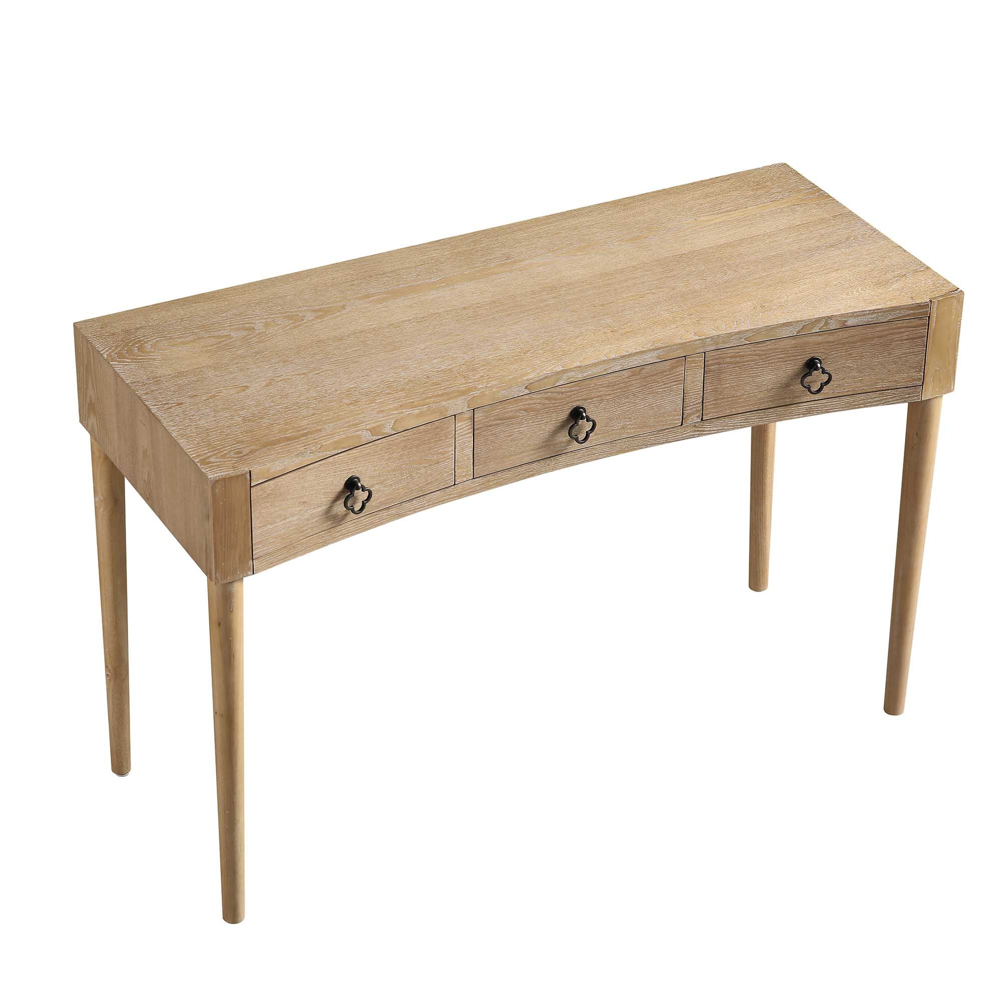 Thalia Concave Dressing Table, Natural - Image 8