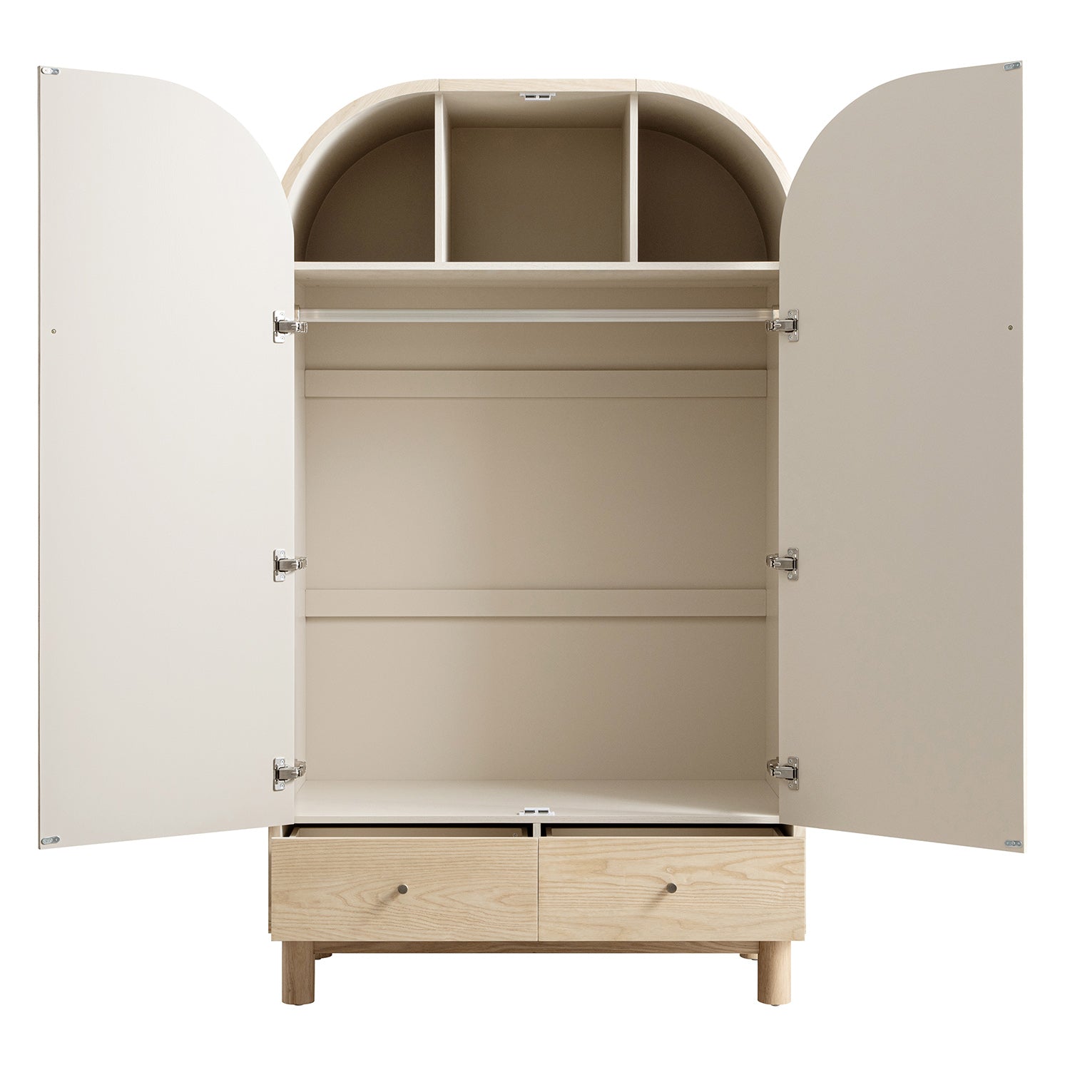 Maude Double Wardrobe, Natural Ash - Image 10