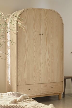 Maude Double Wardrobe, Natural Ash