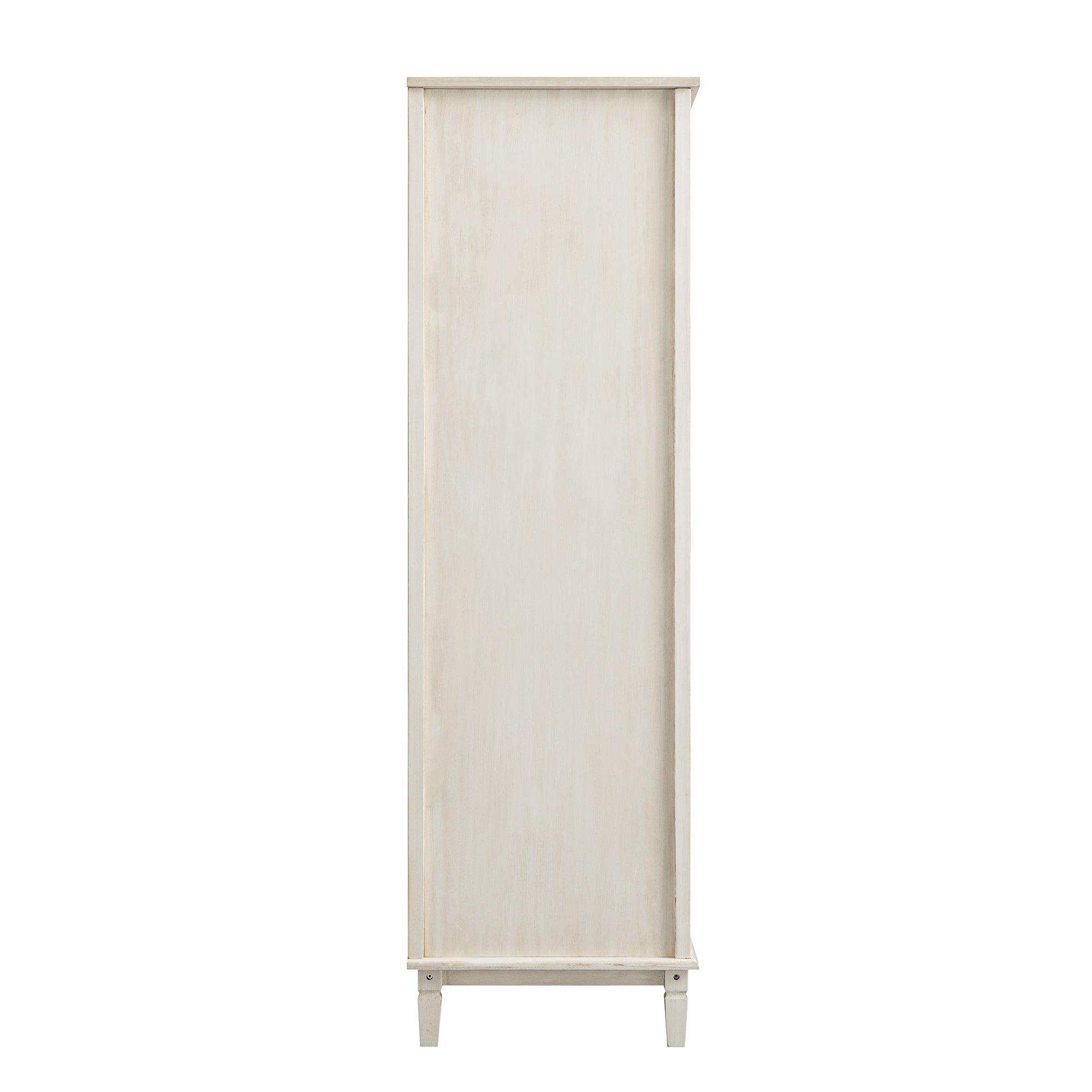 Chantilly Whitewashed Carved Double Wardrobe - Image 12