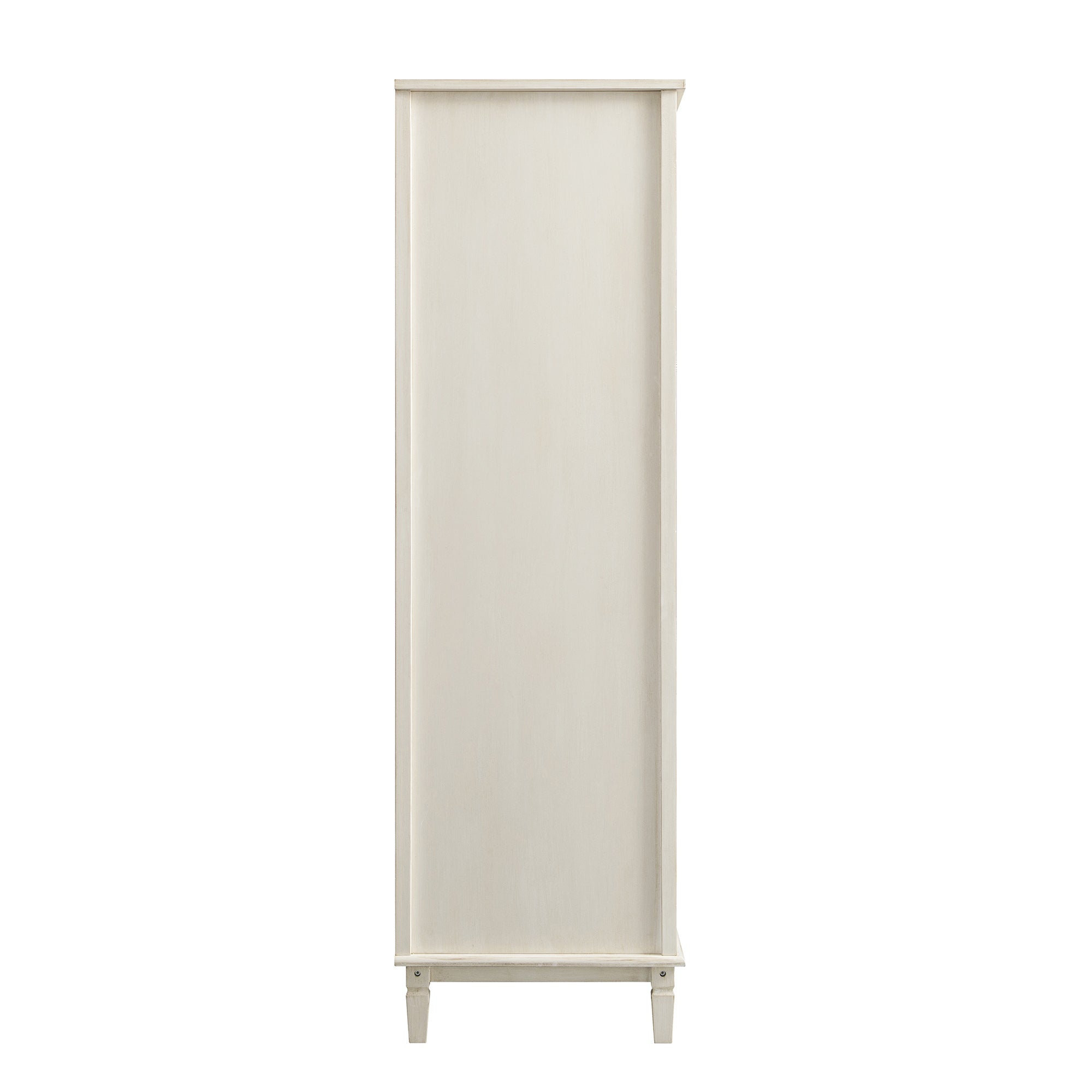 Chantilly Whitewashed Carved Triple Wardrobe - Image 12